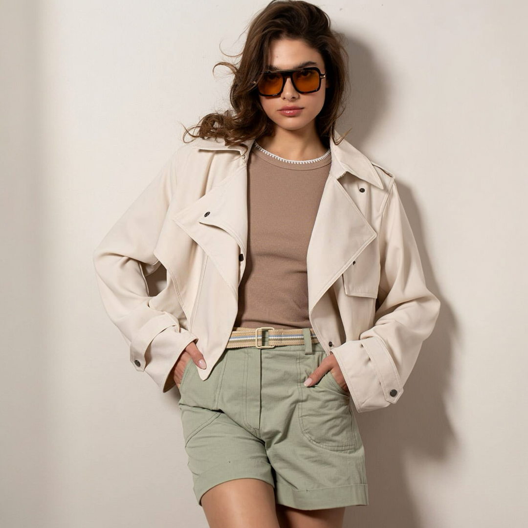 The Criss Cross Lapel Trench