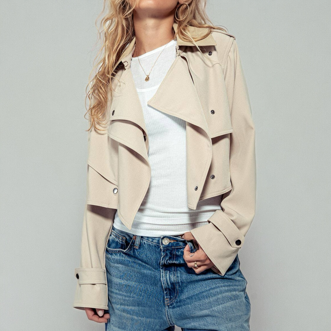 The Criss Cross Lapel Trench