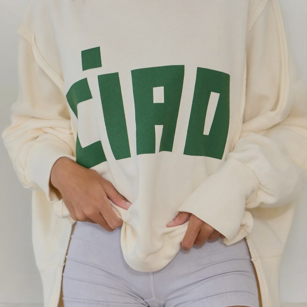 The 'CIAO' Raw Edge Terry Tee