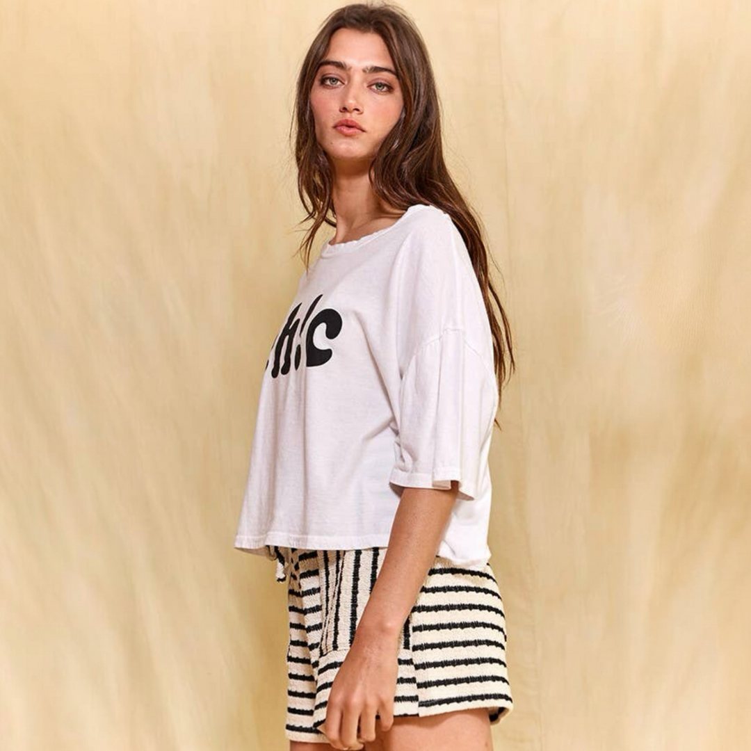 The 'Chic' Boxy Crop Tee