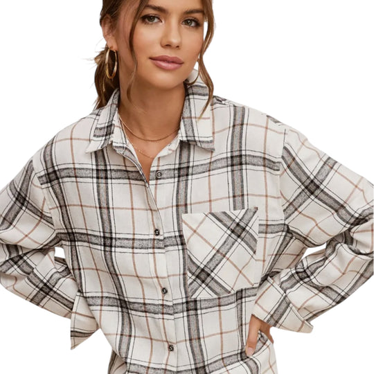 The Nisha Classic Plaid Button Up