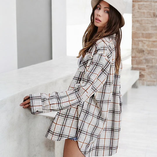 The Nisha Classic Plaid Button Up