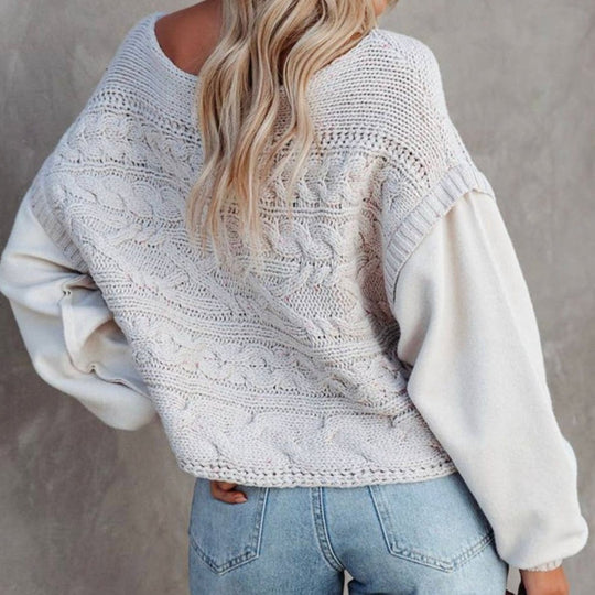Faux Two-Piece Sweater
